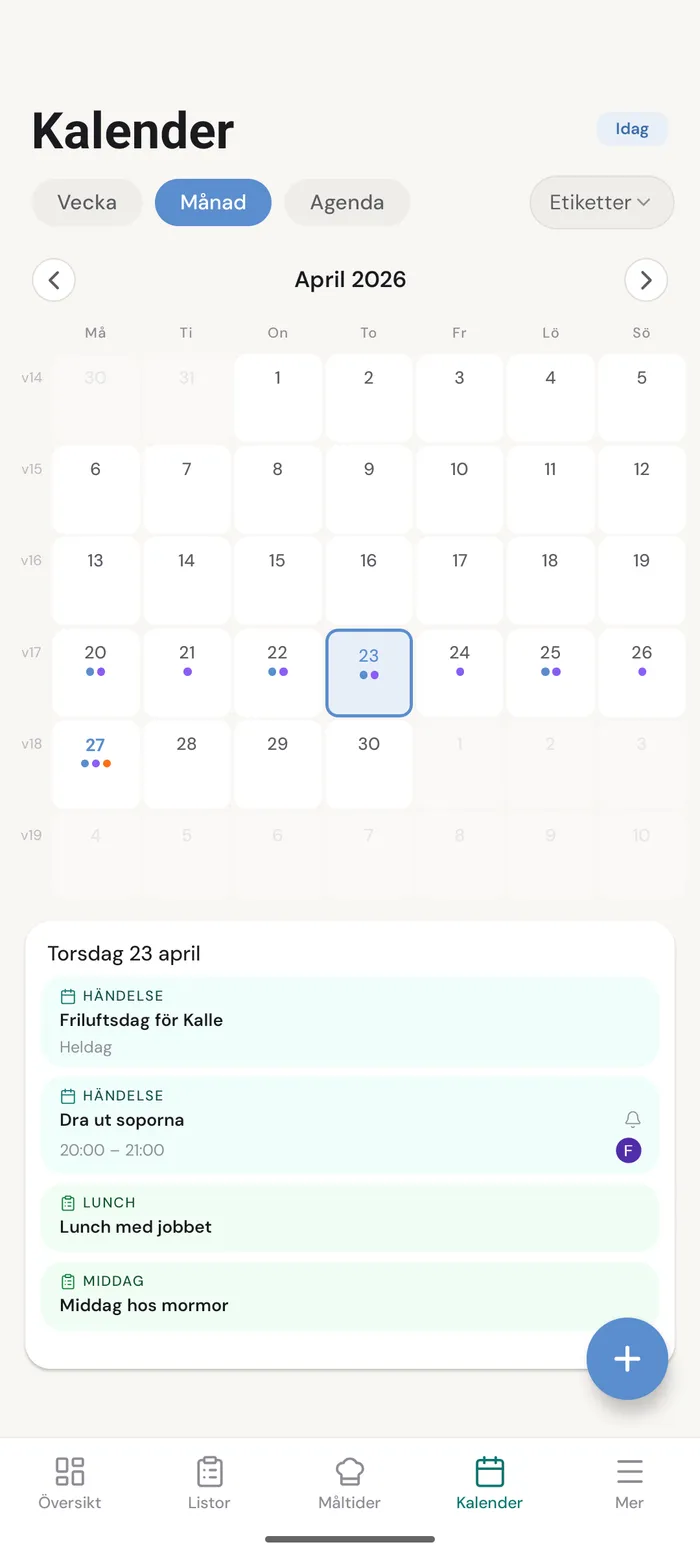 Gemensam kalender